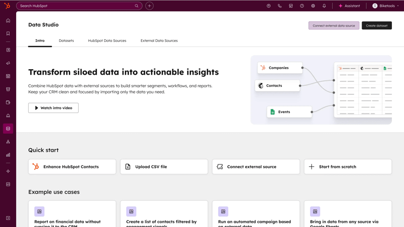 Data Hub - Data Studio Landing Page Data Hub - Data Studio Landing Page
