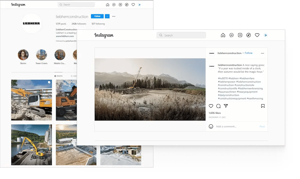 B2b instagram strategies: how to tap the untapped - b2b instagram B2b instagram - example 1