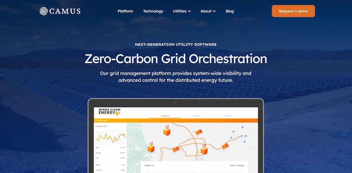 7 best cleantech websites on the cutting edge - cleantech websites,cleantech,web design,website grade Camus energy