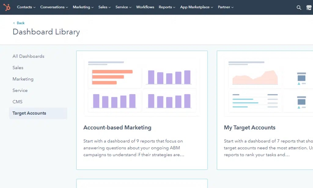 Hubspot abm dashboards