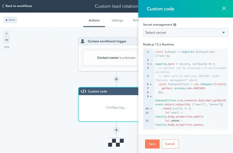 Hubspot operations hub programmable automation