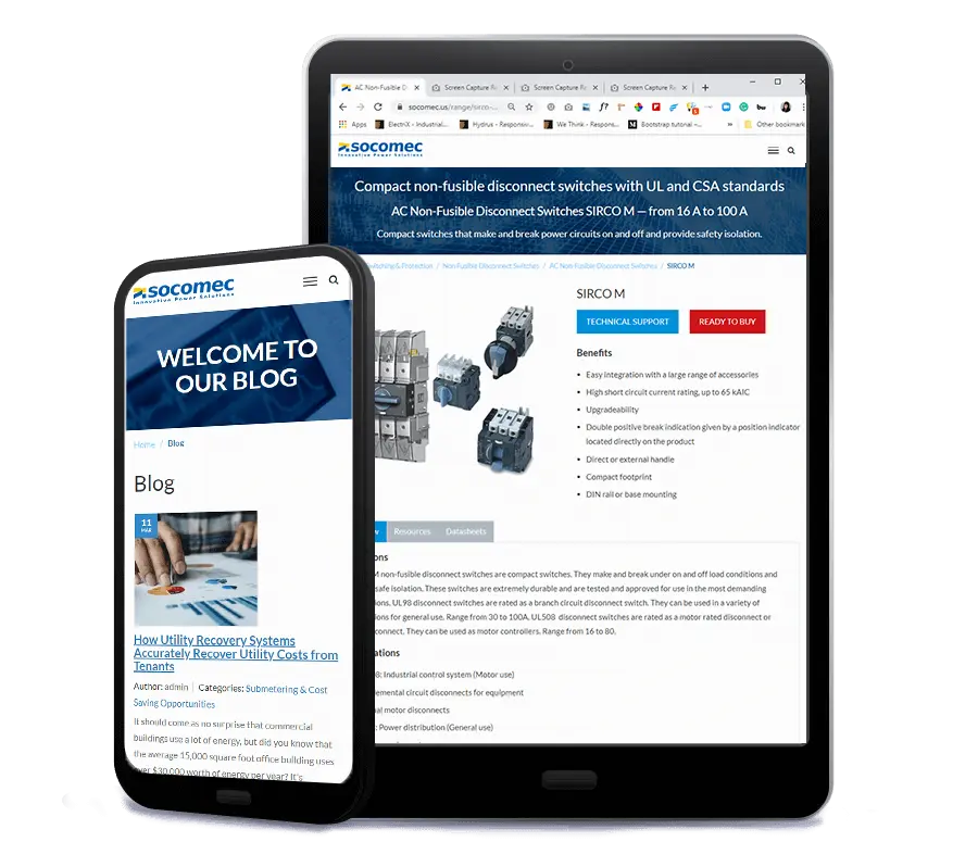 Socomec content strategy assets