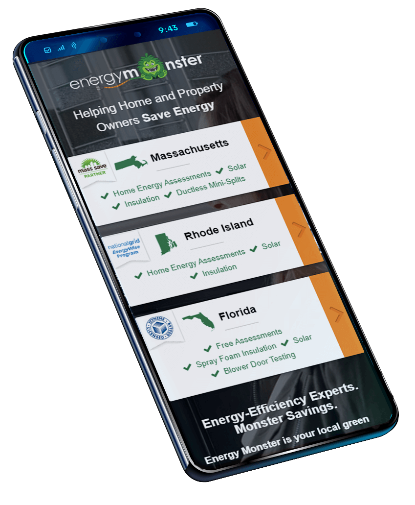 Energy Monster homepage screenshot