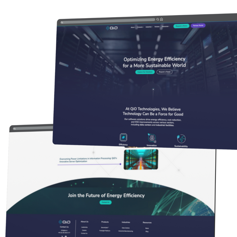 QiO website pages on HubSpot Content Hub