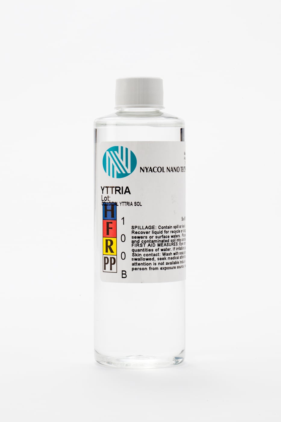 Nyacol yttria product bottle