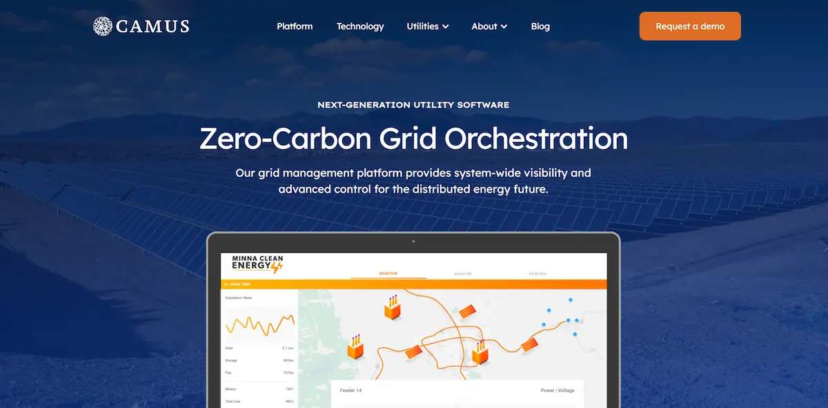 7 best cleantech websites on the cutting edge - cleantech websites,cleantech,web design,website grade Camus energy