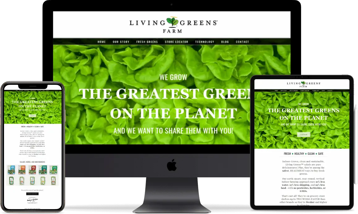 Living greens farm logo