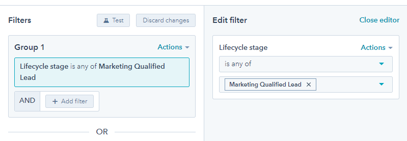 creating lists in hubspot